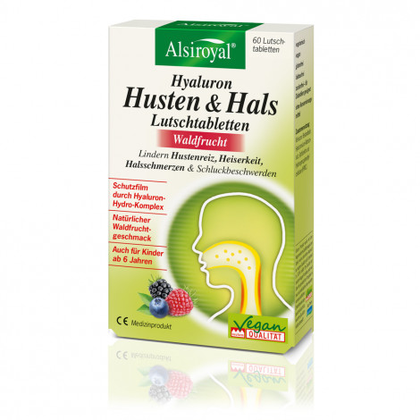 Hyaluron Husten Hals Lutschtabletten Waldfrucht 60 St